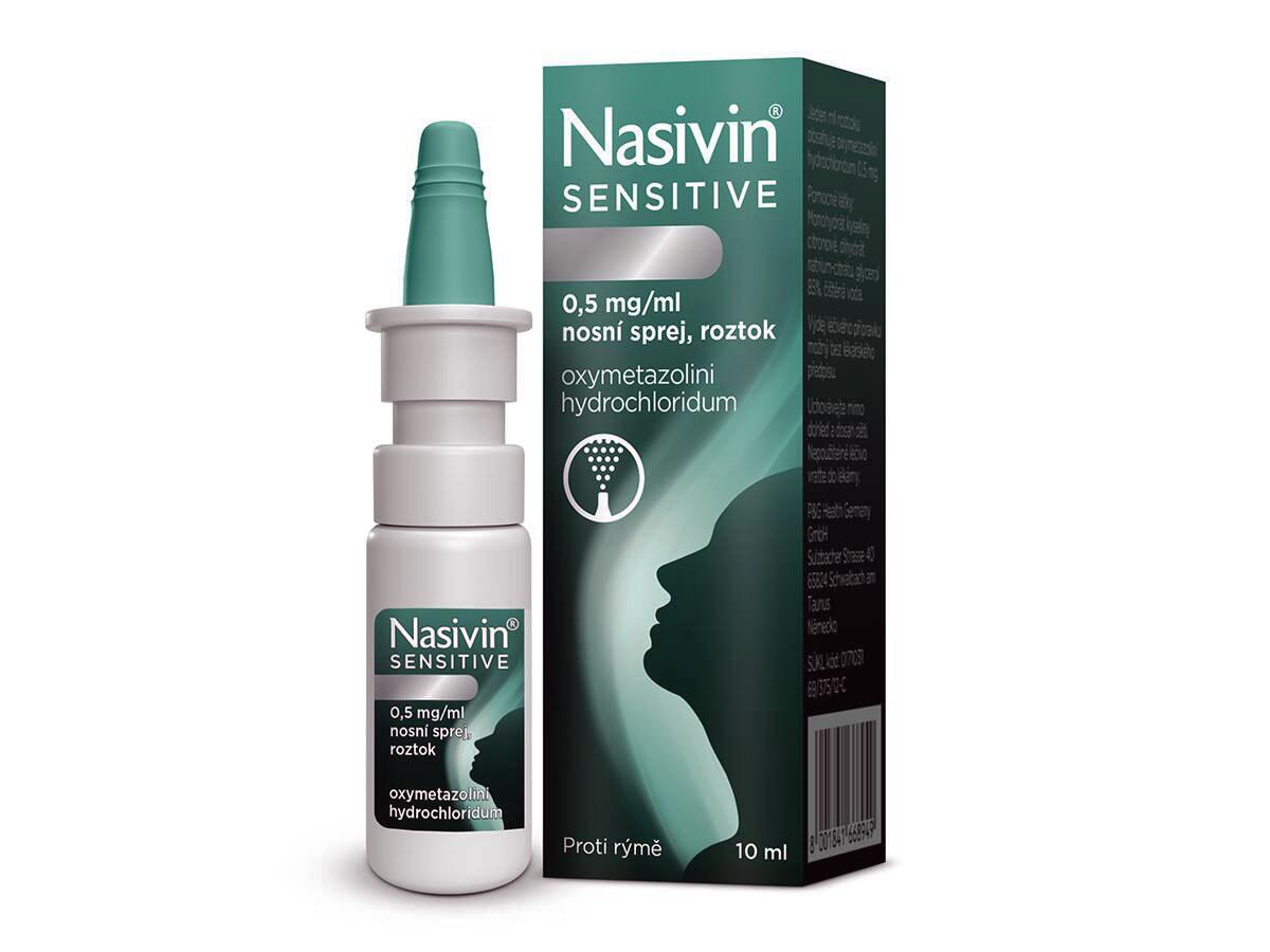 Nasivin Sensitive 0,5mg/ml nosní sprej  10ml
