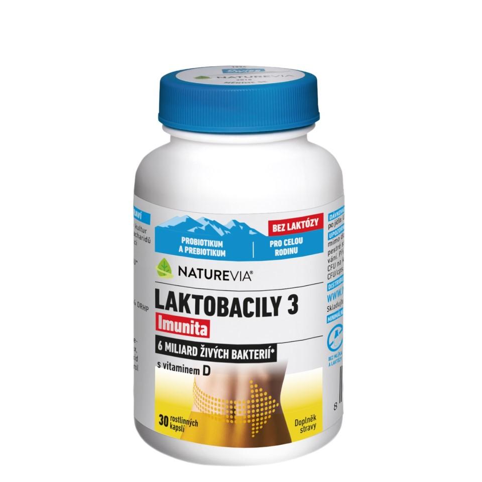 Naturevia Laktobacily 3 Imunita 30 kapslí