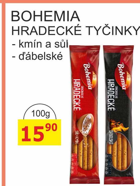 BOHEMIA HRADECKÉ TYČINKY 100g