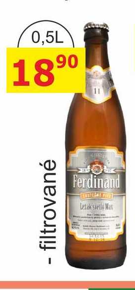 Ferdinand Max ležák světlý pivo 0,5l