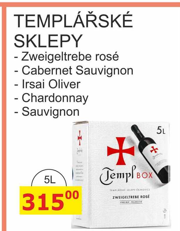 TEMPLÁŘSKÉ SKLEPY box 5l