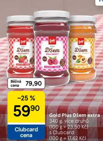 Gold Plus Džem extra, 340 g, více druhů