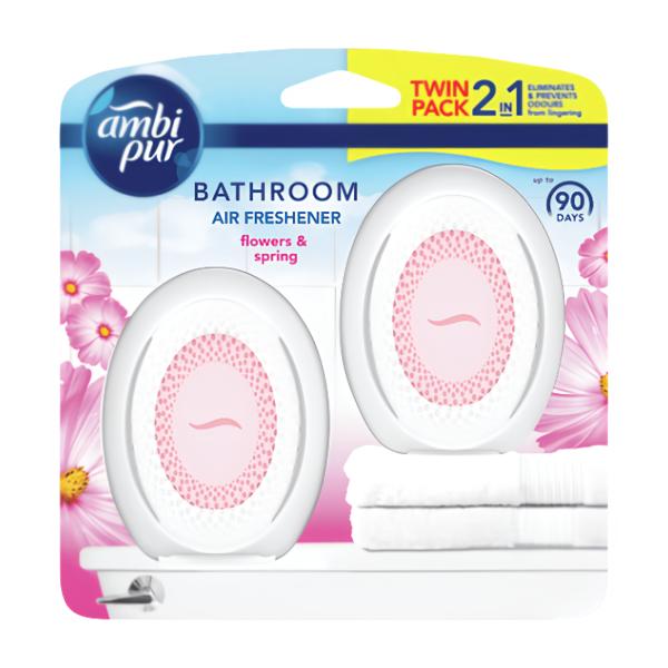 Ambi Pur Bathroom Flowers & Spring osvěžovač vzduchu do koupelny 2x7,5ml