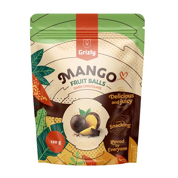 GRIZLY Mango kuličky v hořké čokoládě