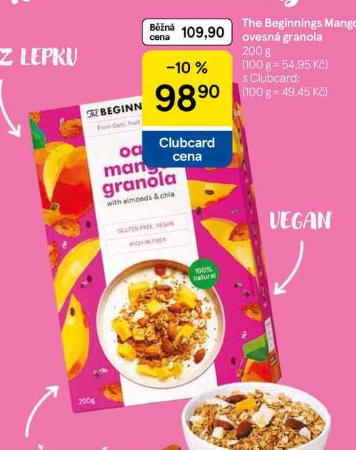 The Beginnings Mango ovesná granola, 200 g
