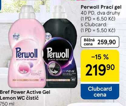 Perwoll Prací gel, 40 PD, dva druhy 