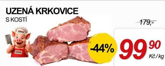 UZENÁ KRKOVICE S KOSTÍ, 1 kg