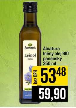 Alnatura Iněný olej BIO panenský 250 ml