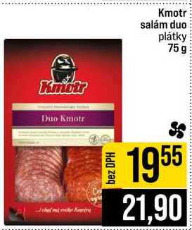 Kmotr salám duo plátky 75 g 