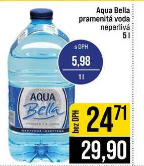 Aqua Bella pramenitá voda neperlivá 5l