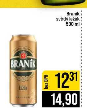 Braník světlý ležák 500 ml