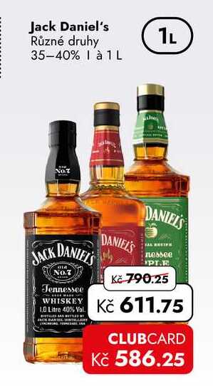 Jack Daniel's 35-40% 1L