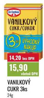 VANILKOVÝ CUKR 3ks 24g