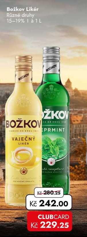 Božkov Likér 15-19% 1 L