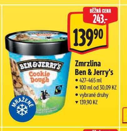 Zmrzlina Ben & Jerry's 427-465 ml