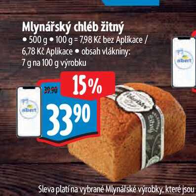 Mlynářský chléb žitný 500 g