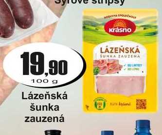 Lázeňská šunka zauzená 100 g