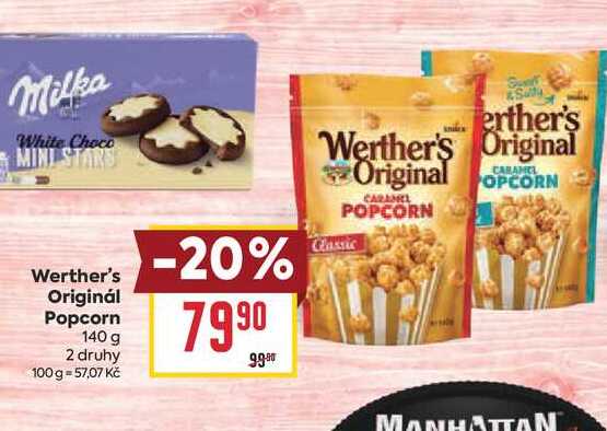 Werther's Originál Popcorn 140 g