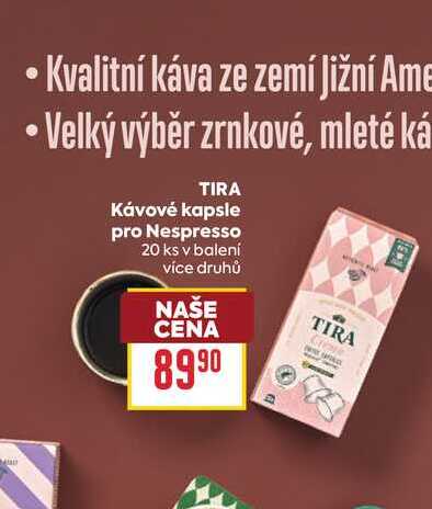 TIRA Κávové kapsle pro Nespresso 20 ks v balení