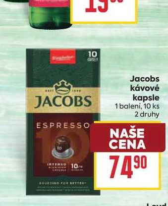 Jacobs kávové kapsle 1 balení, 10 ks
