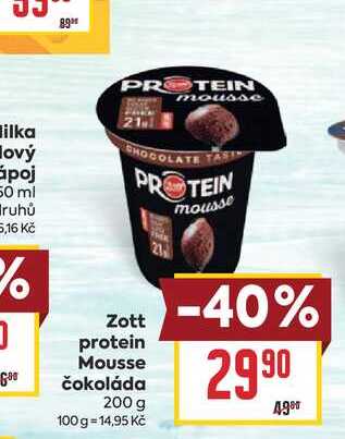 Zott protein Mousse čokoláda 200 g