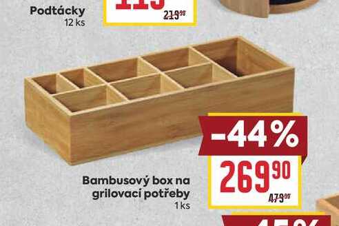 Bambusový box na grilovací potřeby 1ks
