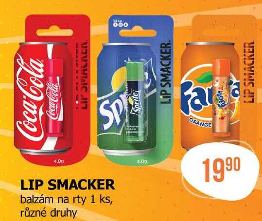LIP SMACKER balzám na rty 1 ks, různé druhy