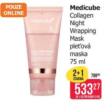 Medicube Collagen Night Wrapping Mask pleťová maska 75 ml