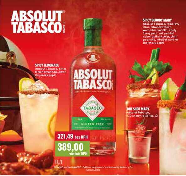 ABSOLUT TABASCO 0,7l