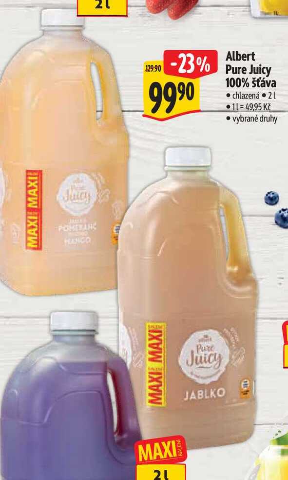  Albert Pure Juicy 100% šťáva 