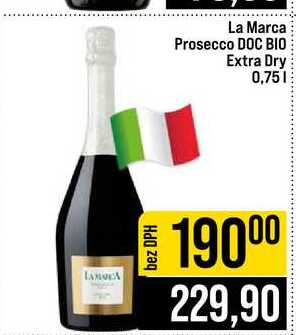 La Marca Prosecco DOC BIO Extra Dry 0,75l
