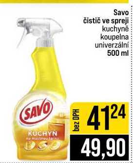 Savo čistič ve spreji kuchyně koupelna univerzální 500 ml