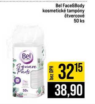 Bel Face&Body kosmetické tampóny čtvercové 50 ks