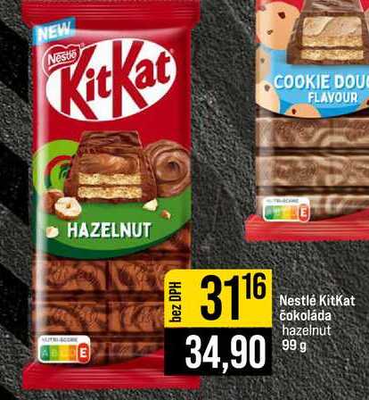 Nestlé KitKat čokoláda hazelnut 99.g 