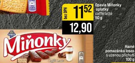 Miñonky Opavia oplatky caffé latté 50 g