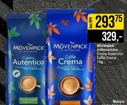Mövenpick zrnková káva Crema Auténtico Caffé Crema 1kg
