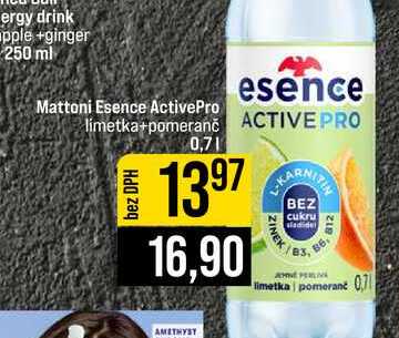 Mattoni Esence ActivePro limetka+pomeranč 0,7l