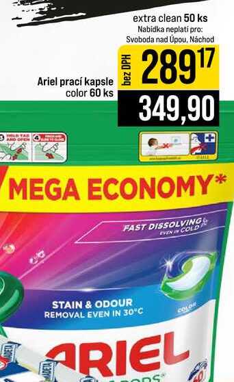 Ariel prací kapsle color 60 ks