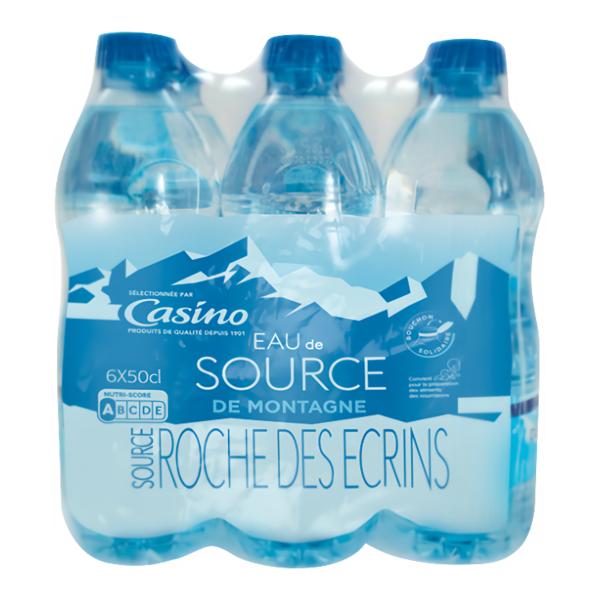 Casino Eau de Saurce de Montagne, alpská voda 6x500ml