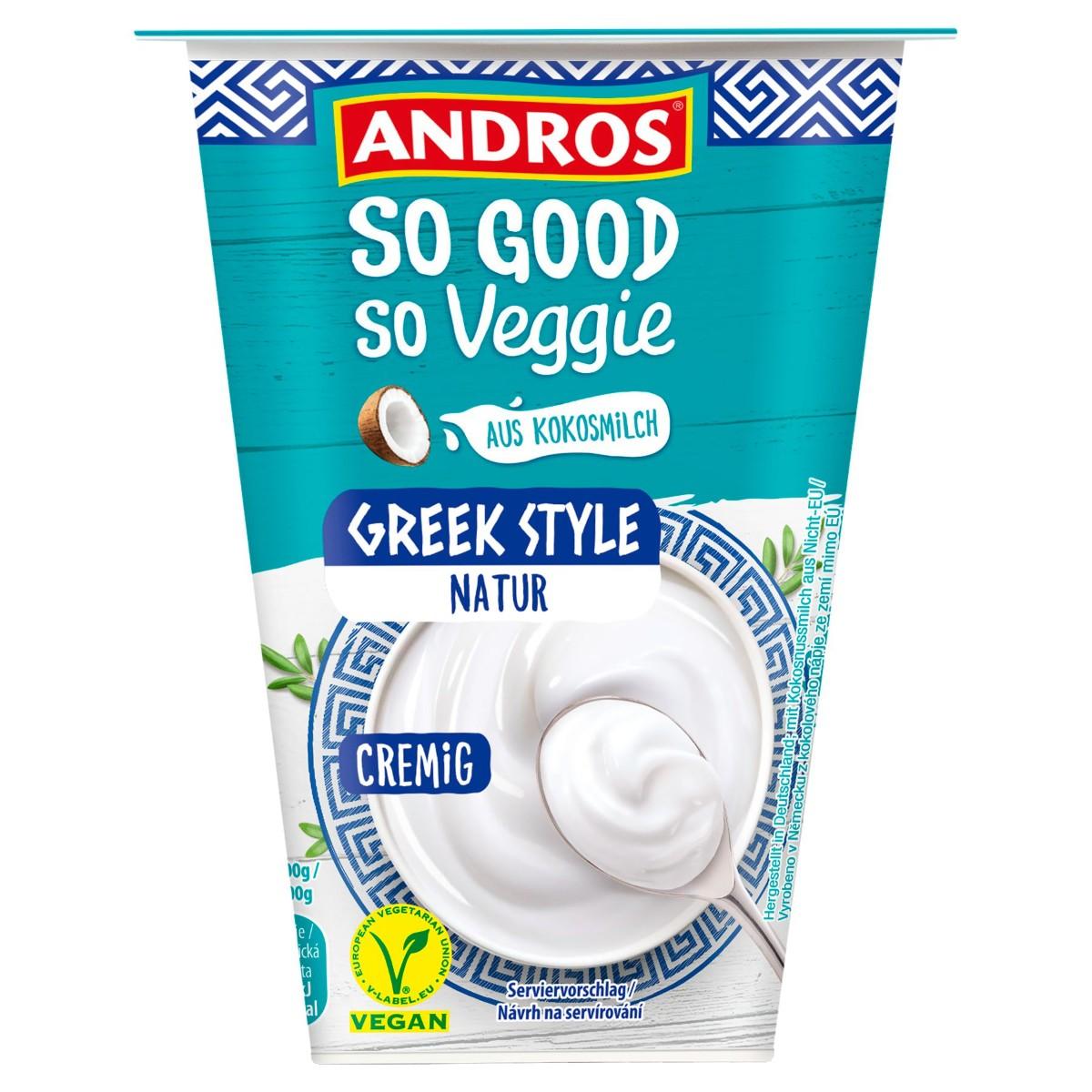 Andros Alternativa řeckého jogurtu z kokosového nápoje, 350 g