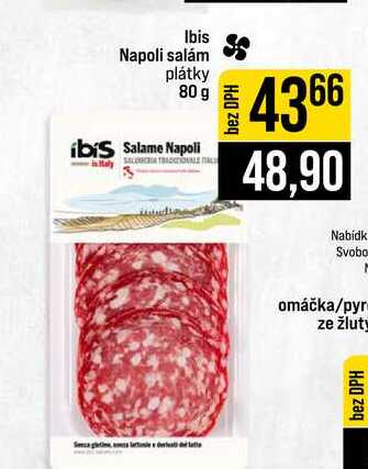 Ibis Napoli salám plátky 80 g 