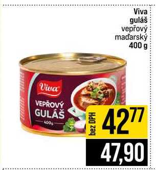 Viva guláš vepřový maďarský 400 g