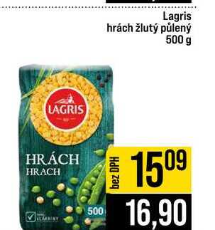 Lagris hrách žlutý půlený 500 g 