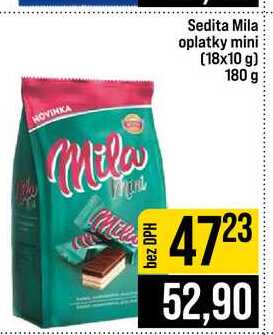 Sedita Mila oplatky mini (18x10 g) 180 g