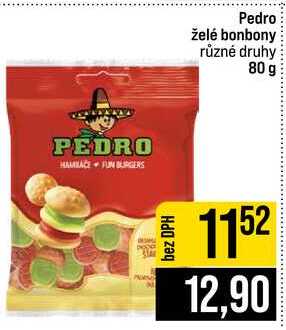 Pedro želé bonbony různé druhy 80 g