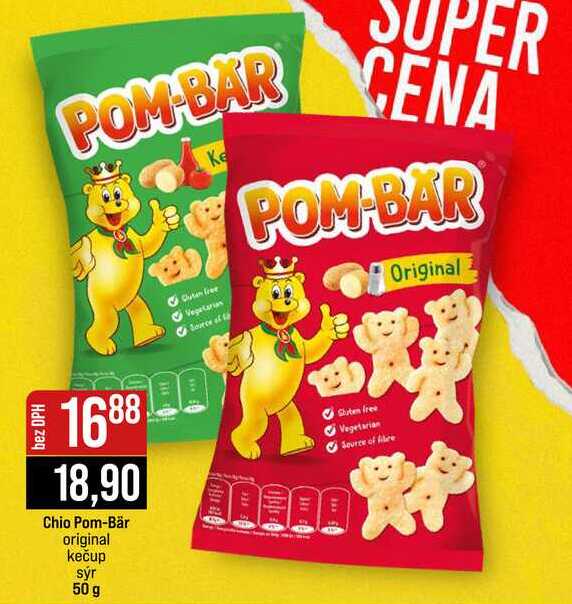 Chio Pom-Bär original kečup sýr 50 g