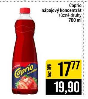 Caprio nápojový koncentrát různé druhy 700 ml