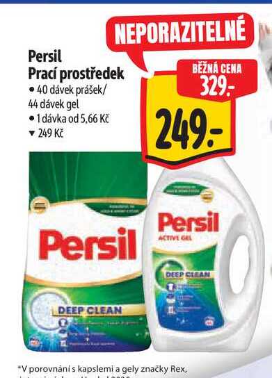 Persil Prací prostředek 40 dávek prášek/ 44 dávek gel  