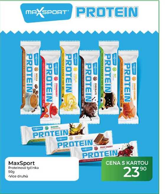 MaxSport Proteinová tyčinka 50g