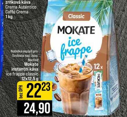 Mokate instantní káva ice frappe classic 12x12,5 g 